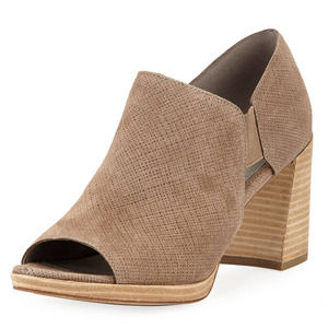 Eileen Fischer Milton Linen Suede Block Heel 9.5